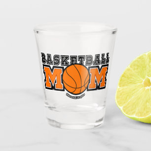 Vaso De Chupito Gráficos de locura de mamá de baloncesto