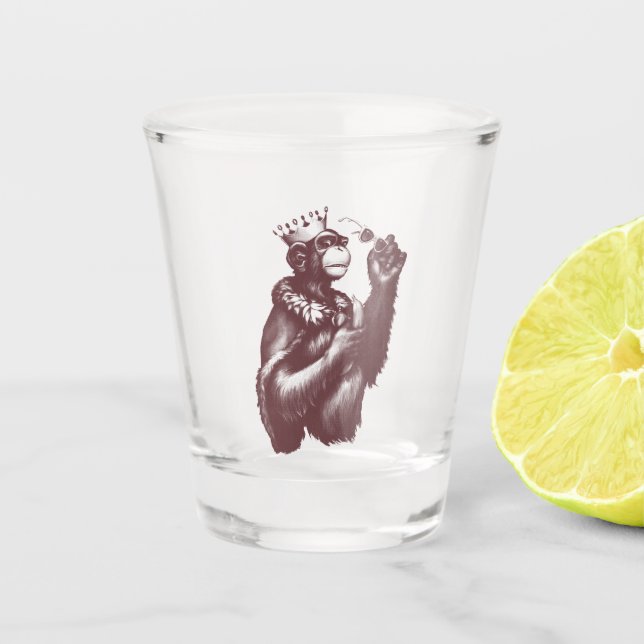 Vaso De Chupito Gran Chimpin' (Monocromo) (Anverso)