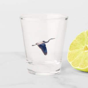 Vaso De Chupito Gran garza azul
