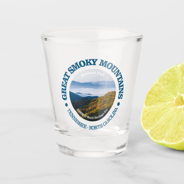 Vaso De Chupito Gran Montañas Smoky NP (Anverso)