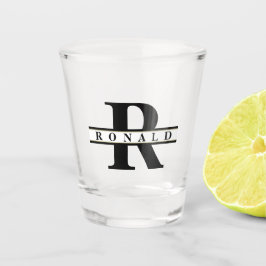 Vaso De Chupito Gran negrita Monograma negro/dorado ID613