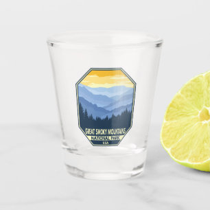 Vaso De Chupito Gran Parque Nacional Montañas Ahumadas Retro Mínim
