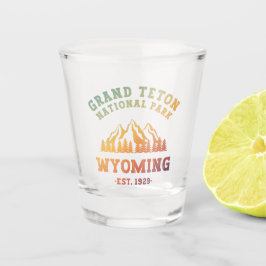 Vaso De Chupito Gran Parque Nacional Teton Gradiente Wyoming USA