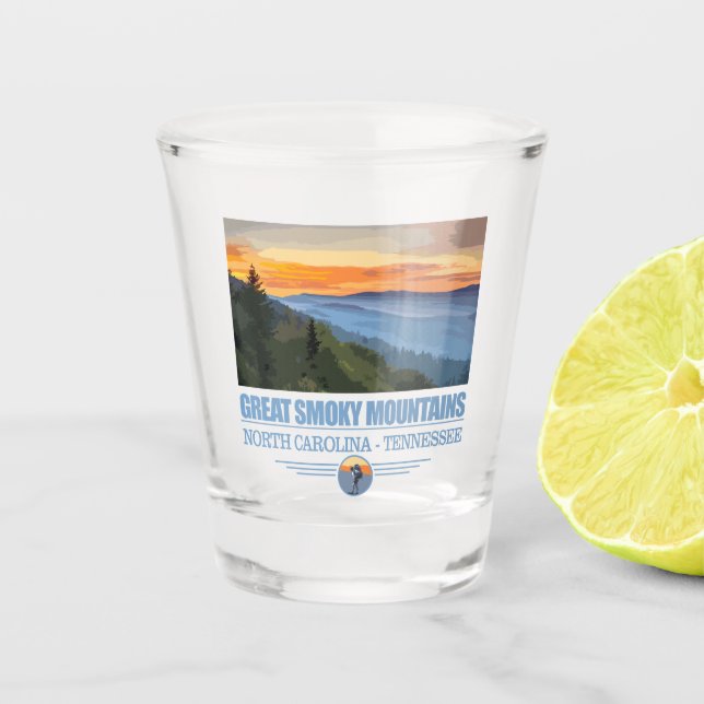 Vaso De Chupito Grandes Mtns Smoky (Anverso)