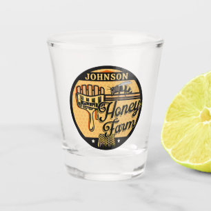 Vaso De Chupito Granja de Abejas Melíferas NOMBRE Personalizado Co