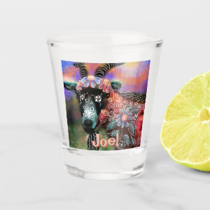 Vaso De Chupito Granja de cabra floral caprina caprina capilar cap