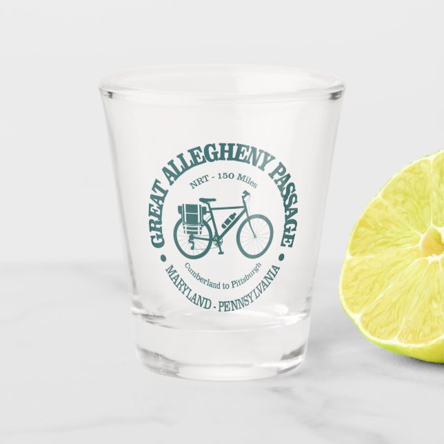 Vaso De Chupito Great Allegheny Passage (cycling) (Anverso)
