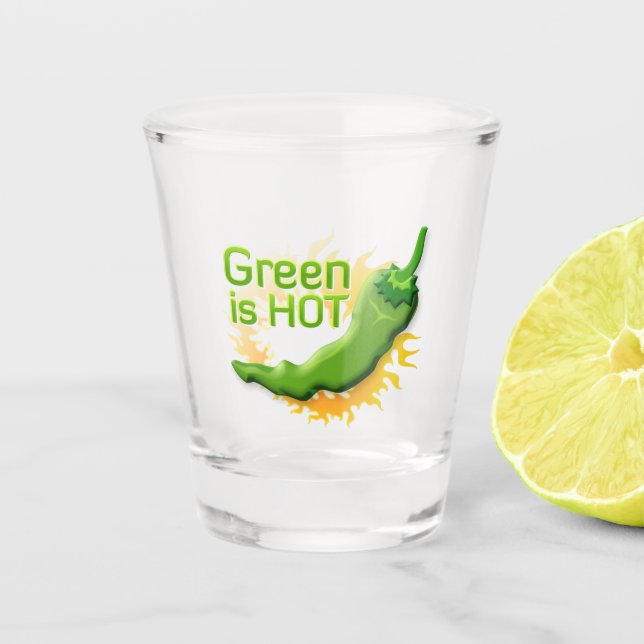 Vaso De Chupito Green es HOT (Anverso)