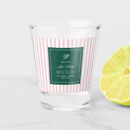 Vaso De Chupito Green pink Tennis Bachelorette elegant modern