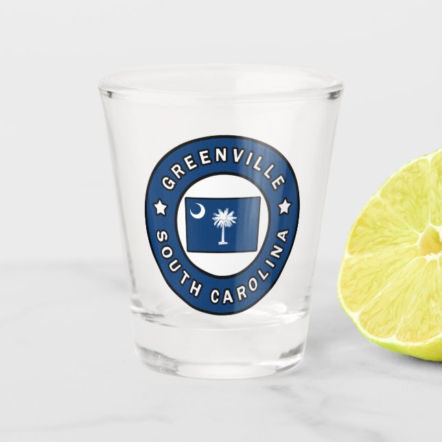 Vaso De Chupito Greenville Carolina del Sur (Anverso)