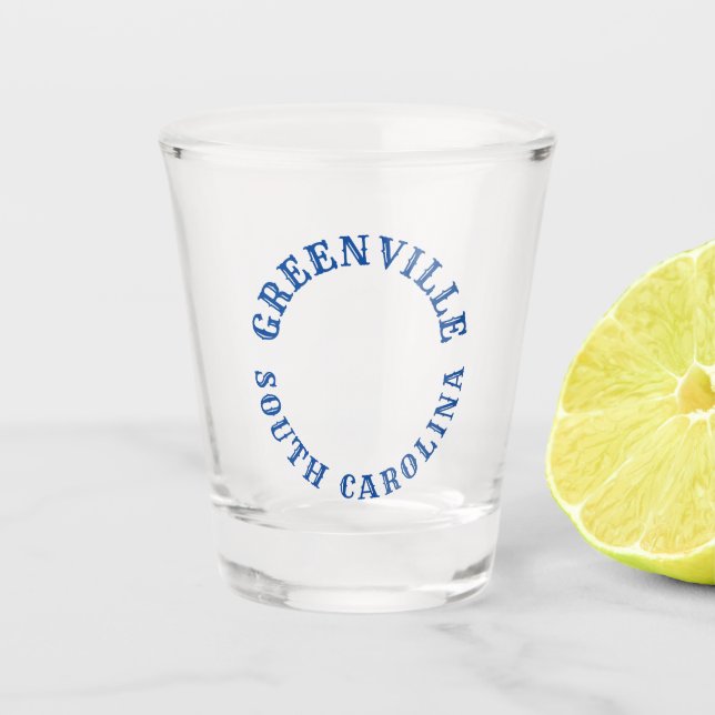 Vaso De Chupito Greenville, Carolina del Sur (Anverso)
