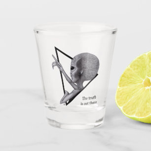 Vaso De Chupito Grey Alien, la verdad está ahí fuera