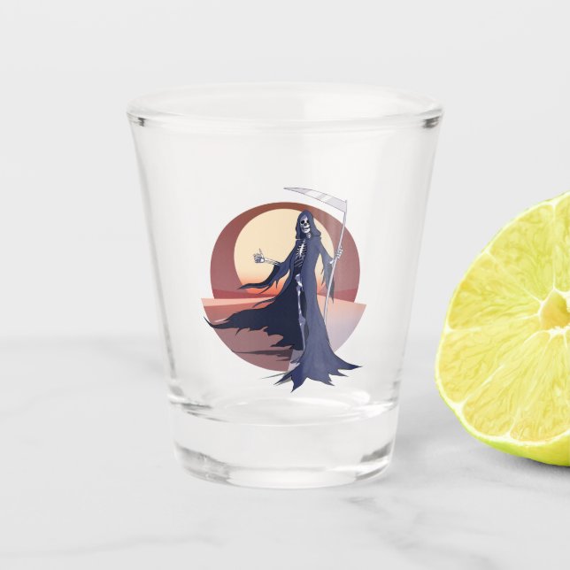 Vaso De Chupito Grim Reaper Hitchwalk (Anverso)
