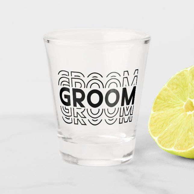 Vaso De Chupito Groom (Anverso)