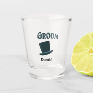 Vaso De Chupito GROOM Nombre personalizado Cerveza de sombrero sup