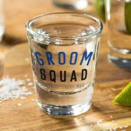 Vaso De Chupito Groom Squad | Moderno bachiller Groomsman estilo