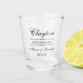 Vaso De Chupito Groomsman personalizado
