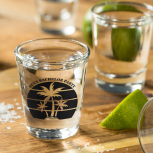 Vaso De Chupito Groomsmen Boda de Beach Bacheler Party Island