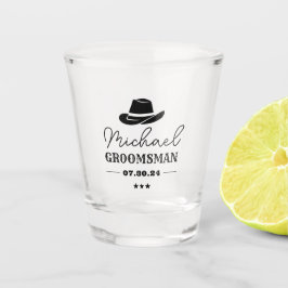 Vaso De Chupito Groomsmen personalizados clásicos Gorras de Cowboy