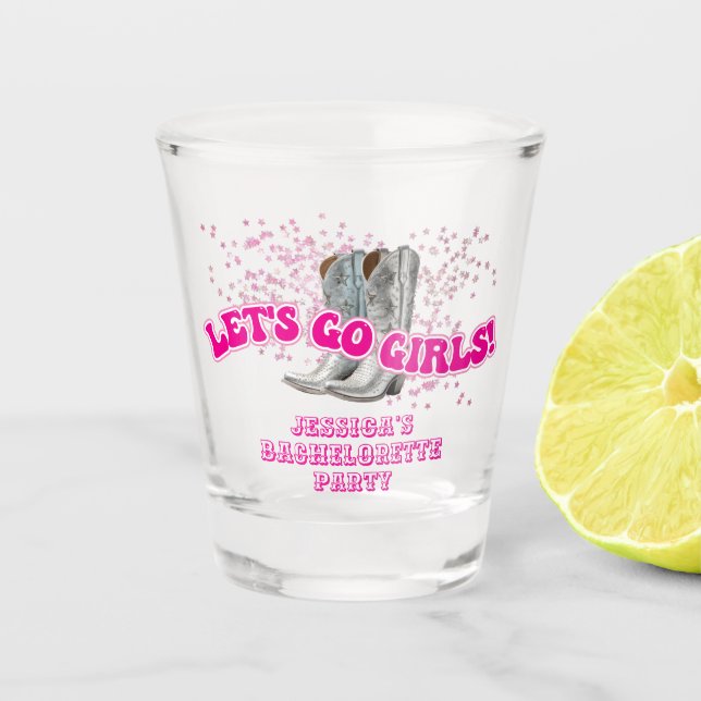 Vaso De Chupito Groovy Let's Go Chicas (Anverso)