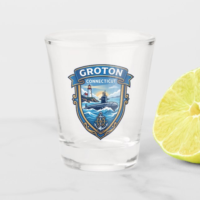 Vaso De Chupito Groton EE. UU. (Anverso)