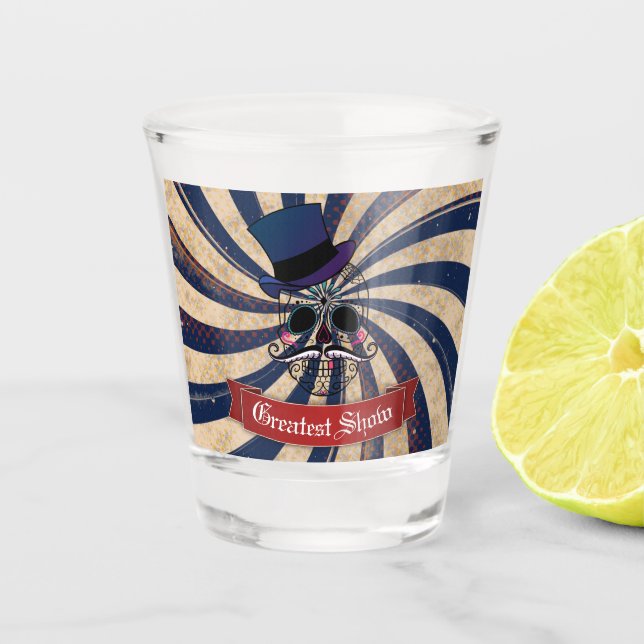 Vaso De Chupito Grunge Circus Sugar Skull Ringmaster (Anverso)