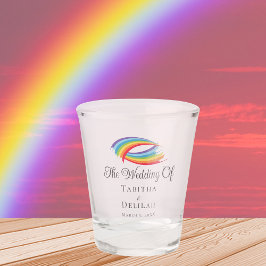 Vaso De Chupito Guerras arcoiris bella Personalizado Boda LGBT