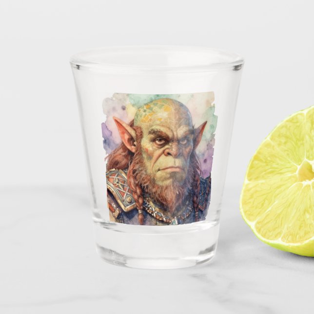 Vaso De Chupito Guerrero de Fantasía: Dagar (Anverso)