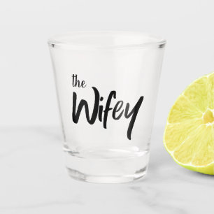 Vaso De Chupito Guión de cepillo de peluche Texto caprichoso para