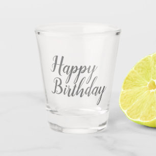 Vaso De Chupito Guión de Feliz Cumpleaños