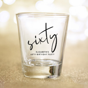 Vaso De Chupito Guión de moda 60 cumpleaños