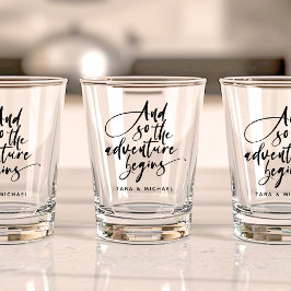 Vaso De Chupito Guión del Personalizado de aventuras de la fiesta 