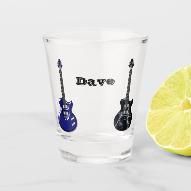 Vaso De Chupito Guitarra personalizada (Anverso)