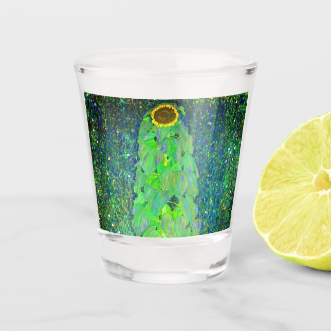 Vaso De Chupito Gustav Klimt Sunflower (Anverso)