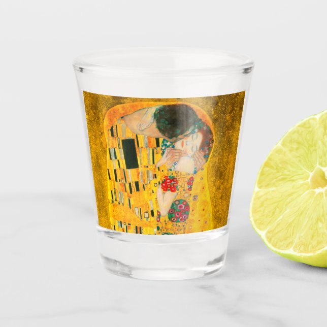 Vaso De Chupito Gustav Klimt The Kiss (Anverso)
