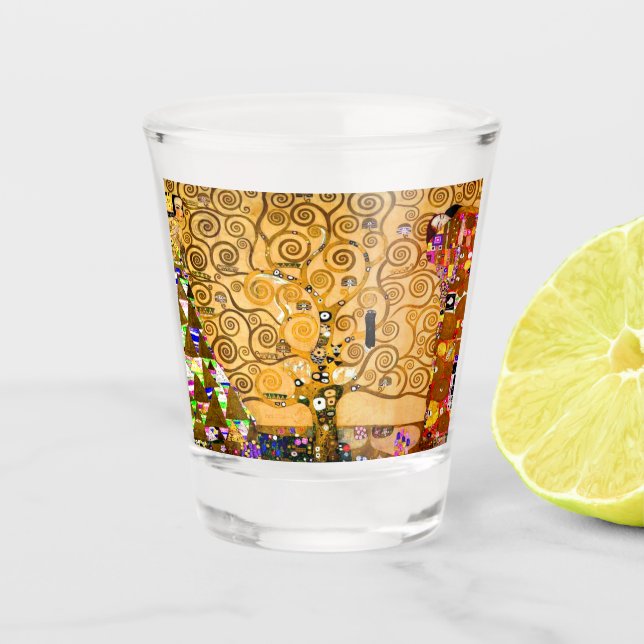 Vaso De Chupito Gustav Klimt Tree of Life (Anverso)