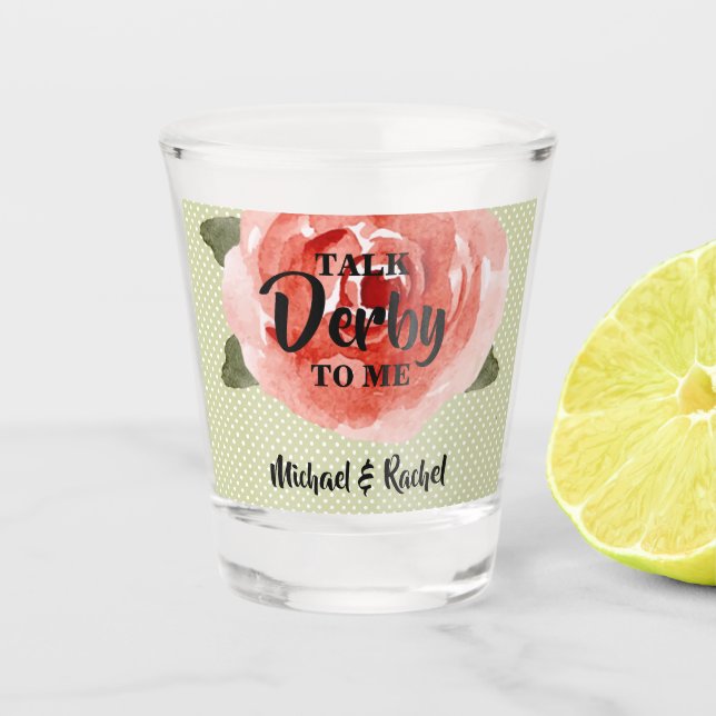 Vaso de Chupito Habla Derby conmigo (Anverso)