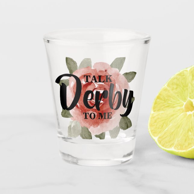Vaso De Chupito Háblame de Derby Floral (Anverso)