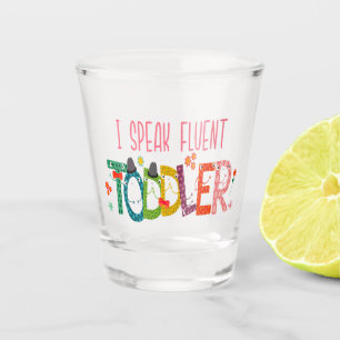 Vaso De Chupito Hablo con fluidez niño pequeño - mamá, regalo de m