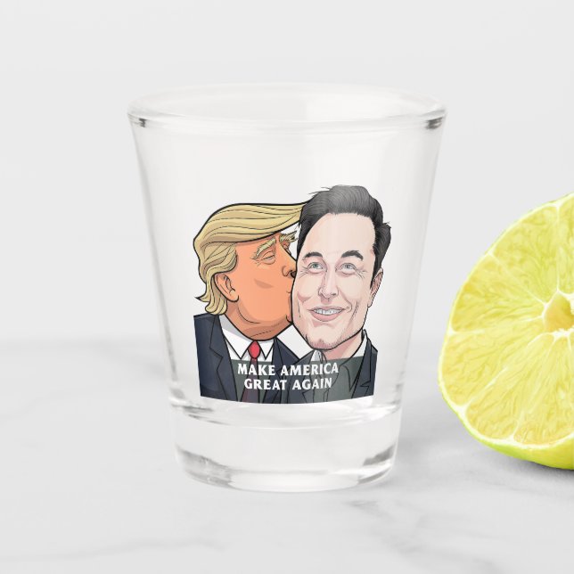 Vaso De Chupito Hacer que América vuelva a ser grande (Anverso)