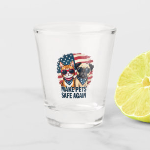 Vaso De Chupito Hacer que los Mascotas vuelvan a estar seguros de