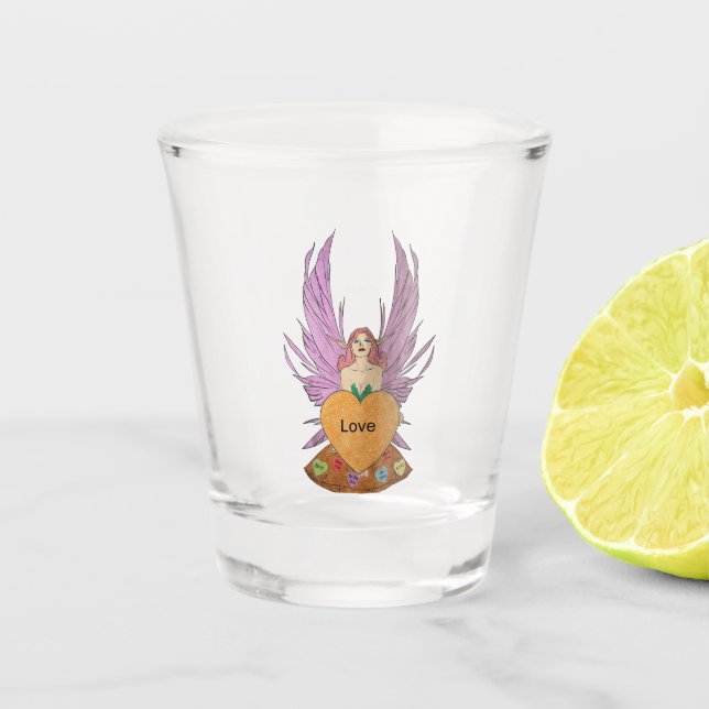 Vaso De Chupito Hada de San Valentín (Anverso)
