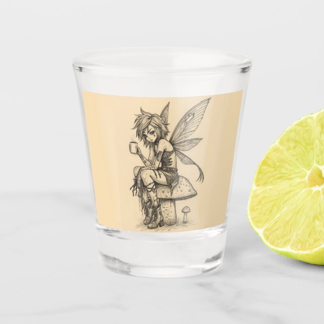 Vaso De Chupito Hada del Café (Anverso)