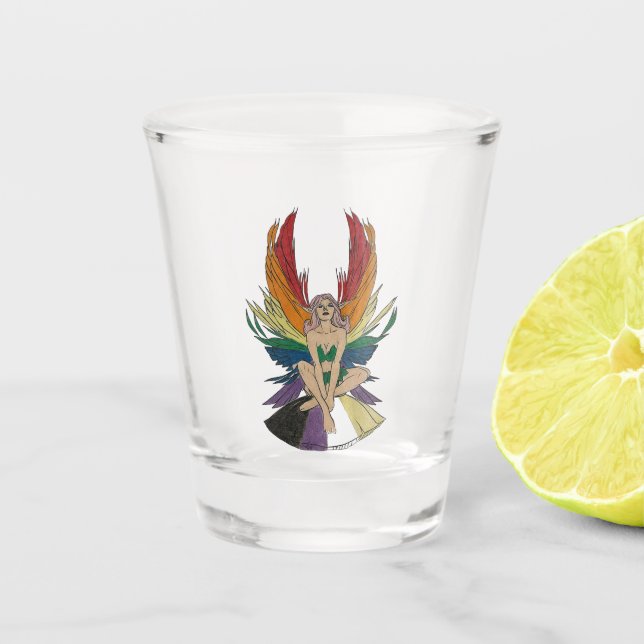 Vaso De Chupito Hada no binaria (Anverso)