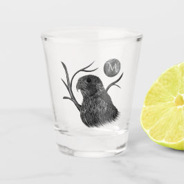 Vaso De Chupito Halcones Luna Llena Monograma