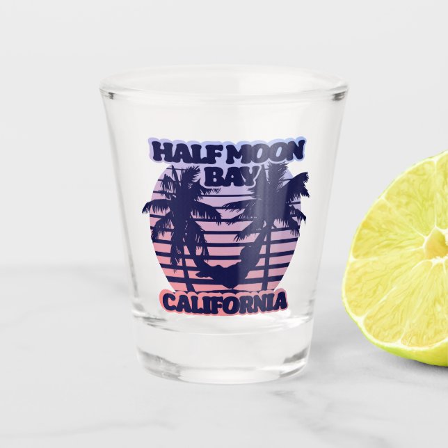 Vaso De Chupito Half Moon Bay California (Anverso)