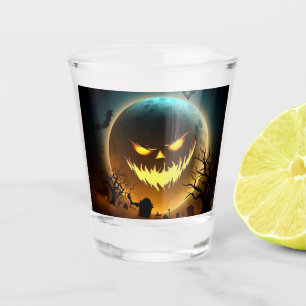 Vaso De Chupito Halloween/calabaza/luna/otoño