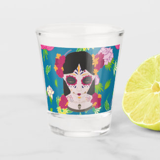 Vaso De Chupito Halloween Catrina