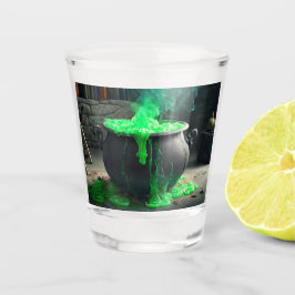 Vaso De Chupito Halloween de Cauldron, una bruja torpe