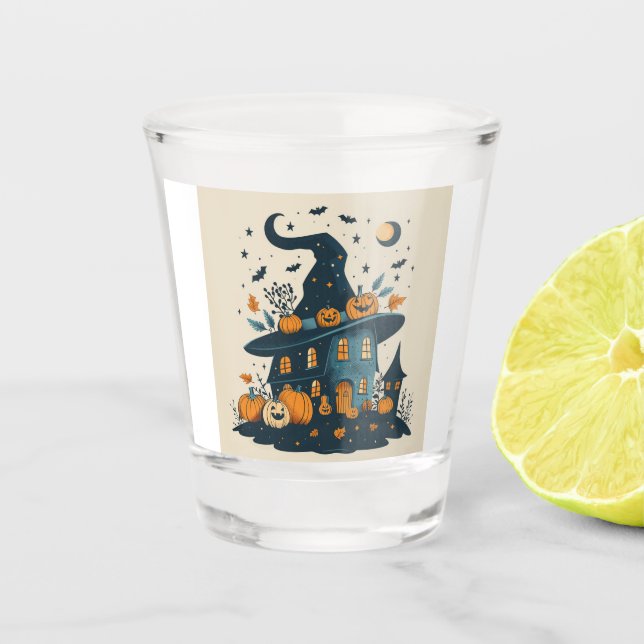 Vaso De Chupito Halloween Design Shot glass (Anverso)